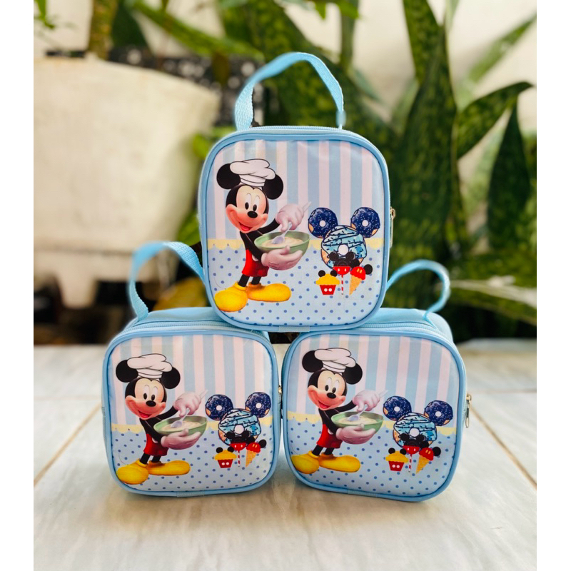 Bolsinha Mickey Confeiteiro Personalizada Com Nome e Idade - Bolsinha Personalizada - Lembrancinha de aniversário