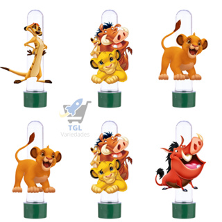 10 Tubetes Rei Leão Lembrancinha Com Aplique 3D em Oferta na Shopee