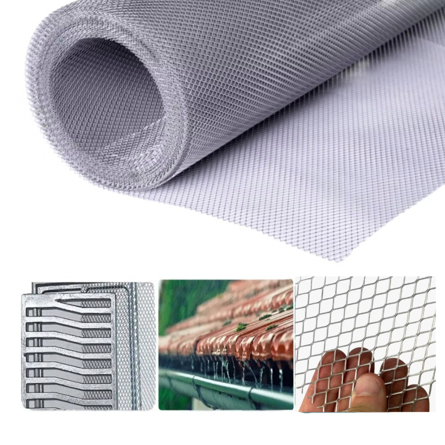 Tela Anti Inseto 15x30 Ralos Calha Parabólicas tuning em Alumínio Expandido Não Enferruja Não Desfia