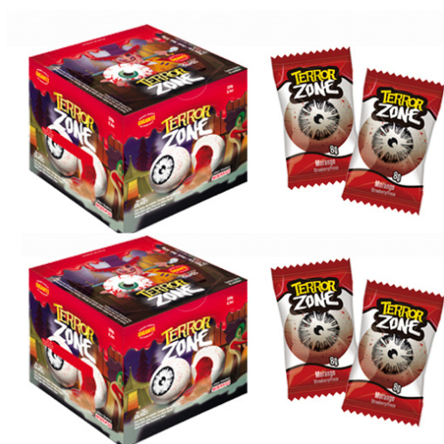 kit Pegue 2 caixas Chiclete Terror Zone Olhos 320g com 40 Unidades - Sukest