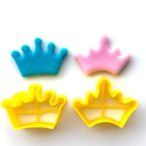 Kit Cortador Coroa Para Pasta Americana Confeitaria em Oferta na Shopee