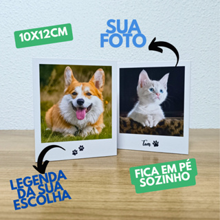 Kit 5 Quadros de Mesa Personalizados com Foto e Legenda — Presente Criativo para Dia dos Namorados em Oferta na Shopee