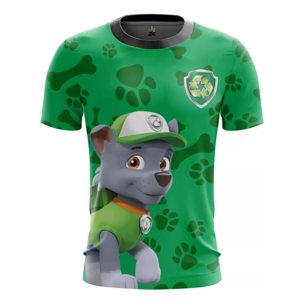 Camiseta Camisa Traje Patrulha Canina Rocky Desenho 148