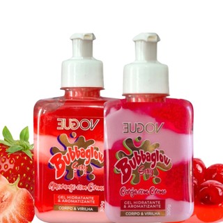 Bubba Glow Gel Creme Hidratante Para Corpo Virilha Beijável Sabor Morango Com Creme Vogue 300g