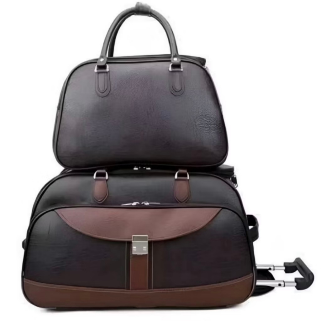 mala de viagem couro a bordo grande rodinhas kit duas malas de viagem com cadeado