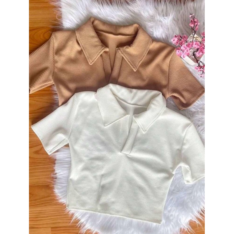Cropped Polo Feminino em Oferta na Shopee