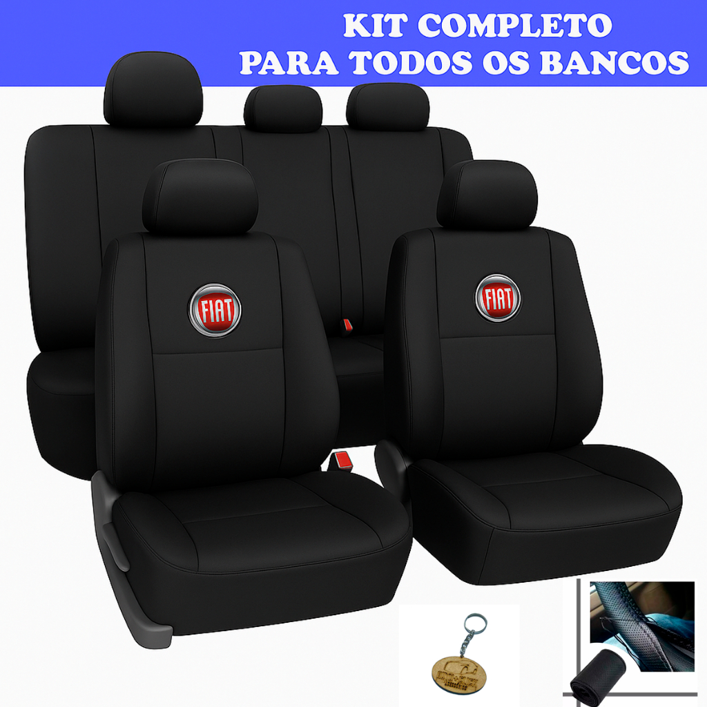 CAPA PARA BANCO COURO DE CARRO FIAT UNO ARGO PALIO 2 E 4 PORTAS em Oferta na Shopee