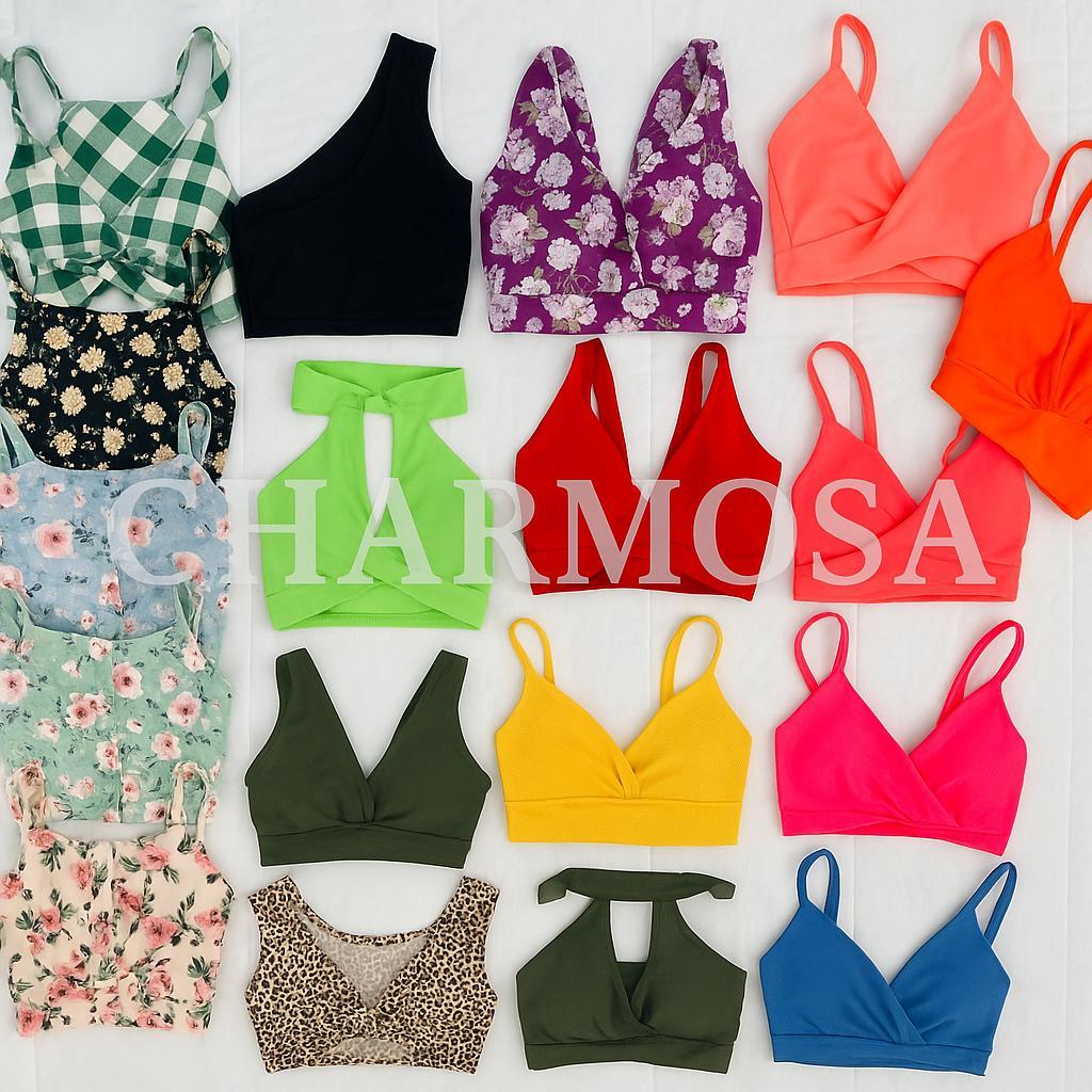Kit 3 Cropped Com Belo Caimento