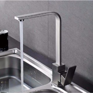 Torneira Quadrada Cozinha/ Lavabo Aço Inox 304 Quente E Fria em Oferta na Shopee