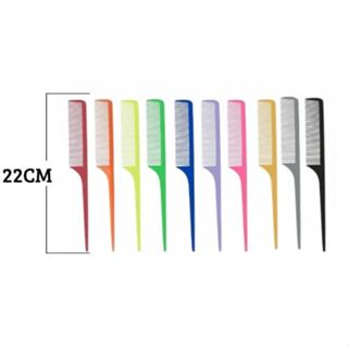 Kit 18 Pentes Cabo Fino Profissional – Pente para Cortes, Divisão de Mechas Finalização de Penteados em Oferta na Shopee