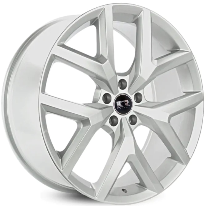 Roda S07 Aro 22x9 Amarok V6 Highline 5x120 Et45 Prata Krmai (APENAS JOGO COMPLETO)