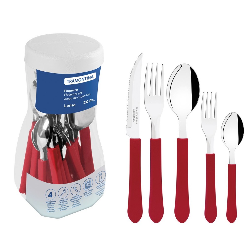 Faqueiro Tramontina Leme Com 20 pecas em Oferta na Shopee
