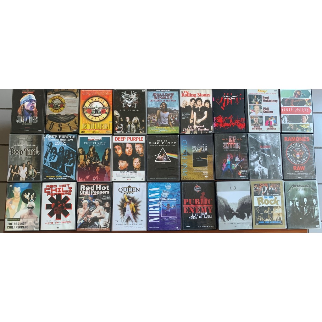 DVD - ROCK INTERNACIONAL (PINK FLOYD, LED ZEPPELIN, RAMONES, NIRVANA, RED HOT CHILI PEPPERS)