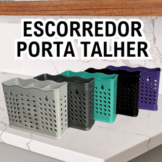 Kit de 1 até 4 Escorredor Porta Talheres Vazado 3 Divisorios Separador em Oferta na Shopee
