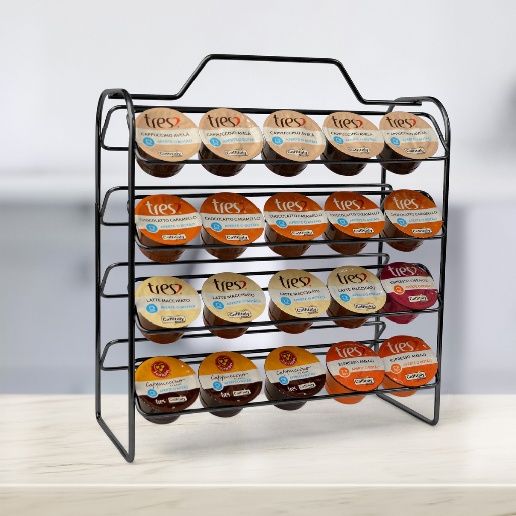 Suporte Porta 40 Cápsulas Café 3 Corações Recepção