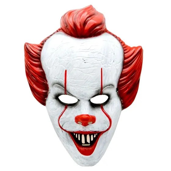 Máscara IT Palhaço Fantasia para Halloween e Carnaval Máscara Temática para Festas