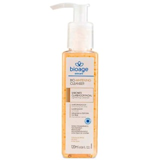 Sabonete Clareador Bio Whitening Cleanser promove clareamento de manchas 120ml - Bioage em Oferta na Shopee