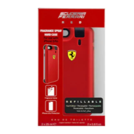 PERFUME FERRARI RED CAPA DE IPHONE 6  6S 25 ml E REFIL 25 ml