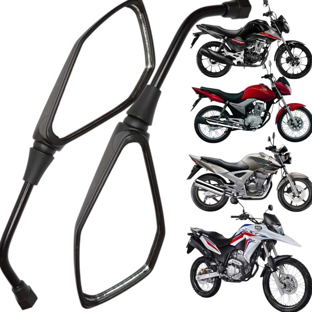 Par Retrovisor Mini Z400 Cg Titan Fan 150 160 Cb Twister 250 Bros 160 Xre 190 Cb 300 em Oferta na Shopee