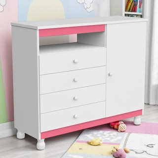 Cômoda Organizadora De Roupas Gavetas Gaveteiro Quarto Bebe Baby Multiuso Organizador Reg…