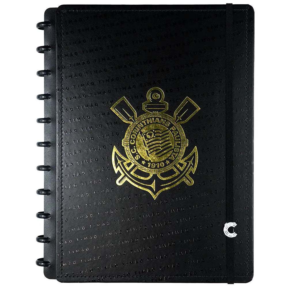 Caderno Inteligente, Grande, (215x280mm), Corinthians Fiel, 80 Folhas - Stationery