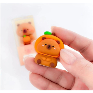 Apontador De Lápis Capivara Fofo Kawaii - Material Escolar - Papelaria Fofa - Kit Apontador