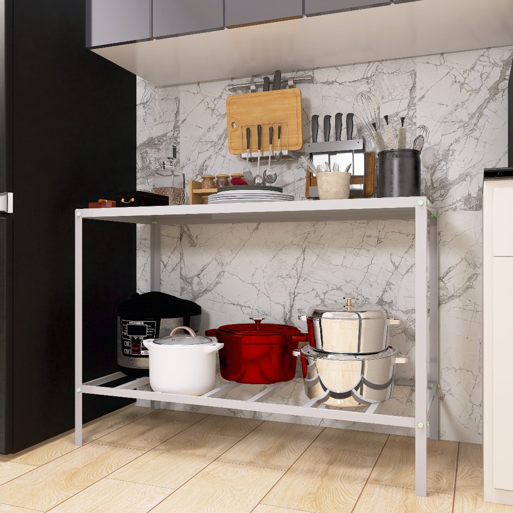 Mesa Inox Industrial para Manipulação de Alimentos – Prateleira Inferior Gradeada