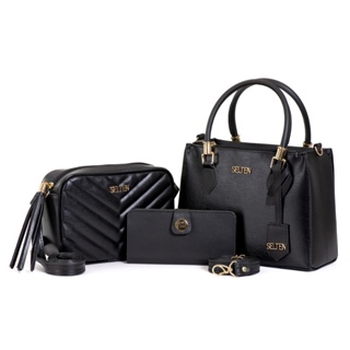 Kit Bolsas Feminina Transversal e de Ombro com Carteira Mini em Oferta na Shopee