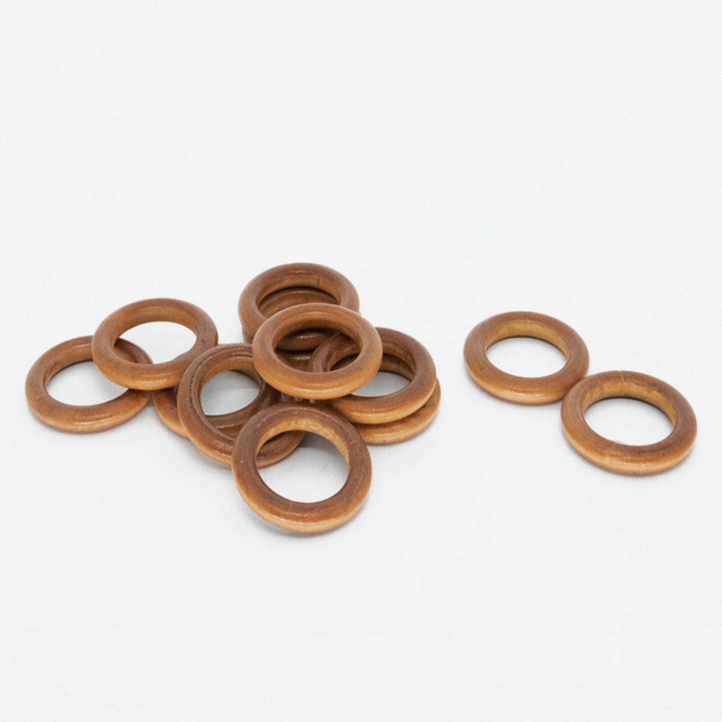 kit Argola de Madeira Cerejeira 3cm - 100 unidades