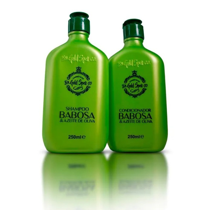 Shampoo + Condicionador Babosa e Azeite de Oliva em Oferta na Shopee