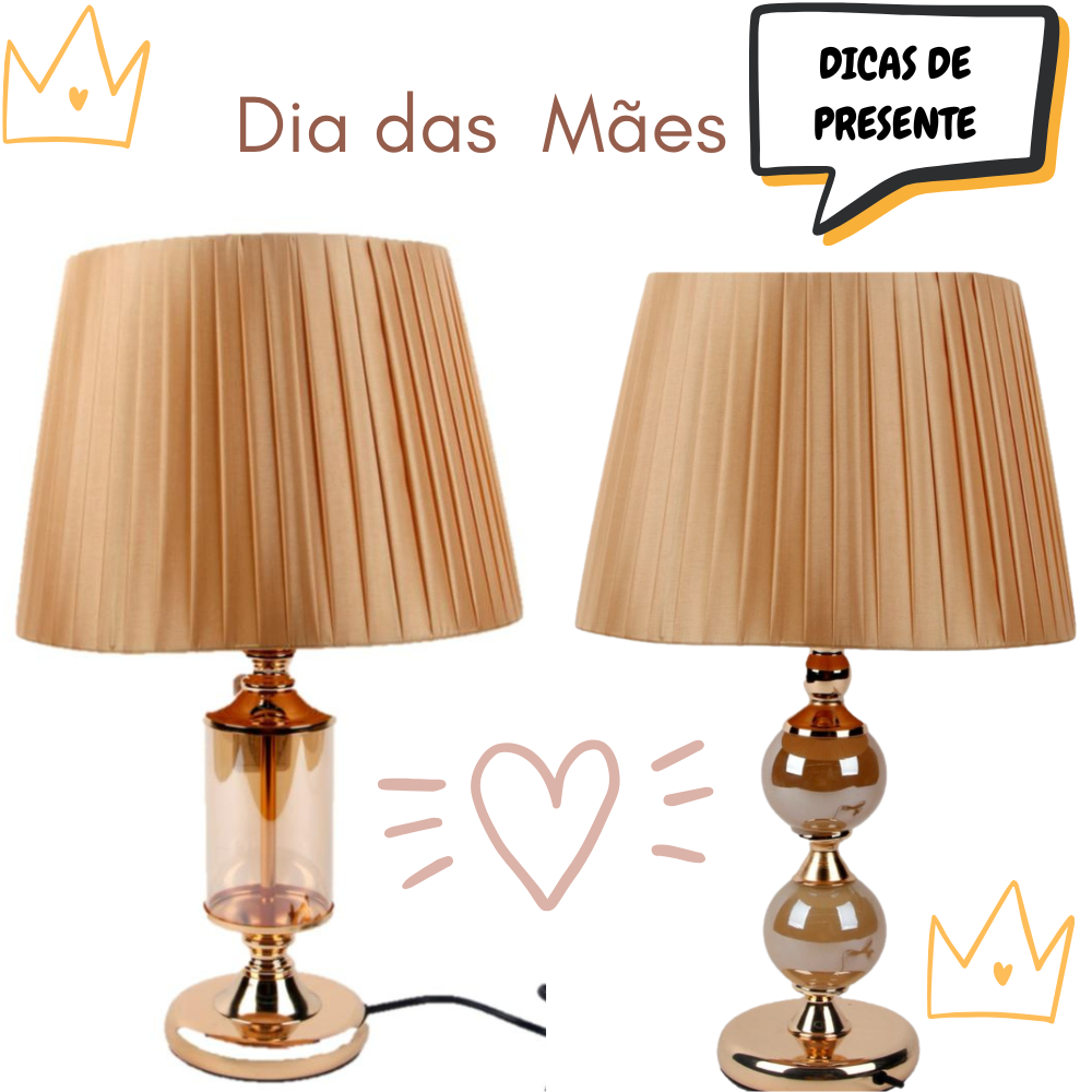 Abajur Rose Gold - Comprar com Melhor Preço em Iluminação