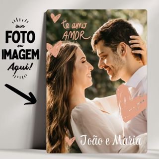 Quadro Personalizado Amor- Sua foto, arte ou imagem - Já com fita adesiva para pendurar! em Oferta na Shopee