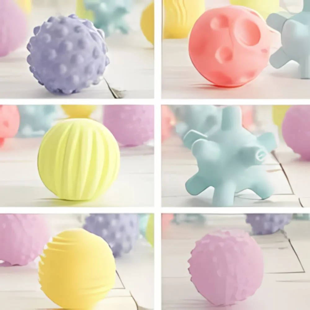 Brinquedo de Bebê Educativo e Pedagógico Bolas Macias Vinil Empilhar Diferente Montessori Fofibola em Oferta na Shopee