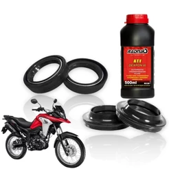 Retentor Bengala + Guarda Pó + Óleo Atf Honda Nova Xre190