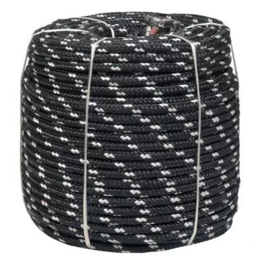 60 Metros Corda Poliéster Amarrar Carga Caminhão 08mm Preta em Oferta na Shopee