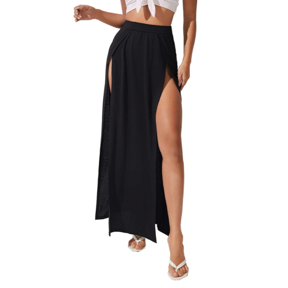 Saia Feminina com Fendas Laterais Cintura Alta Tribo Livre em Oferta na Shopee