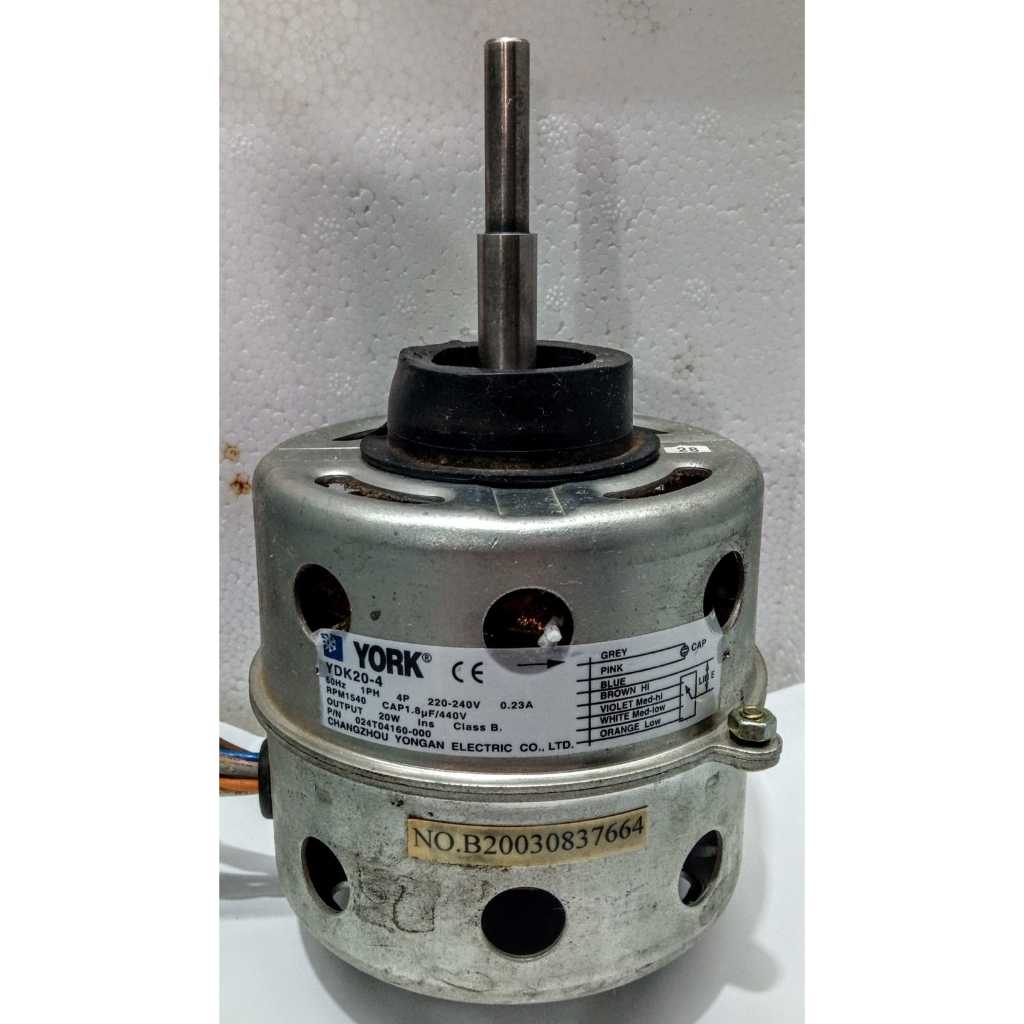Motor Ventilador Evaporadora Compativel York 18 mil btus Ydk20-4 Original Revisado