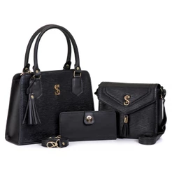 Kit Bolsa Tote Transversal com Alça Ajustável e Bolsa Tiracolo Lançamento Com Carteira