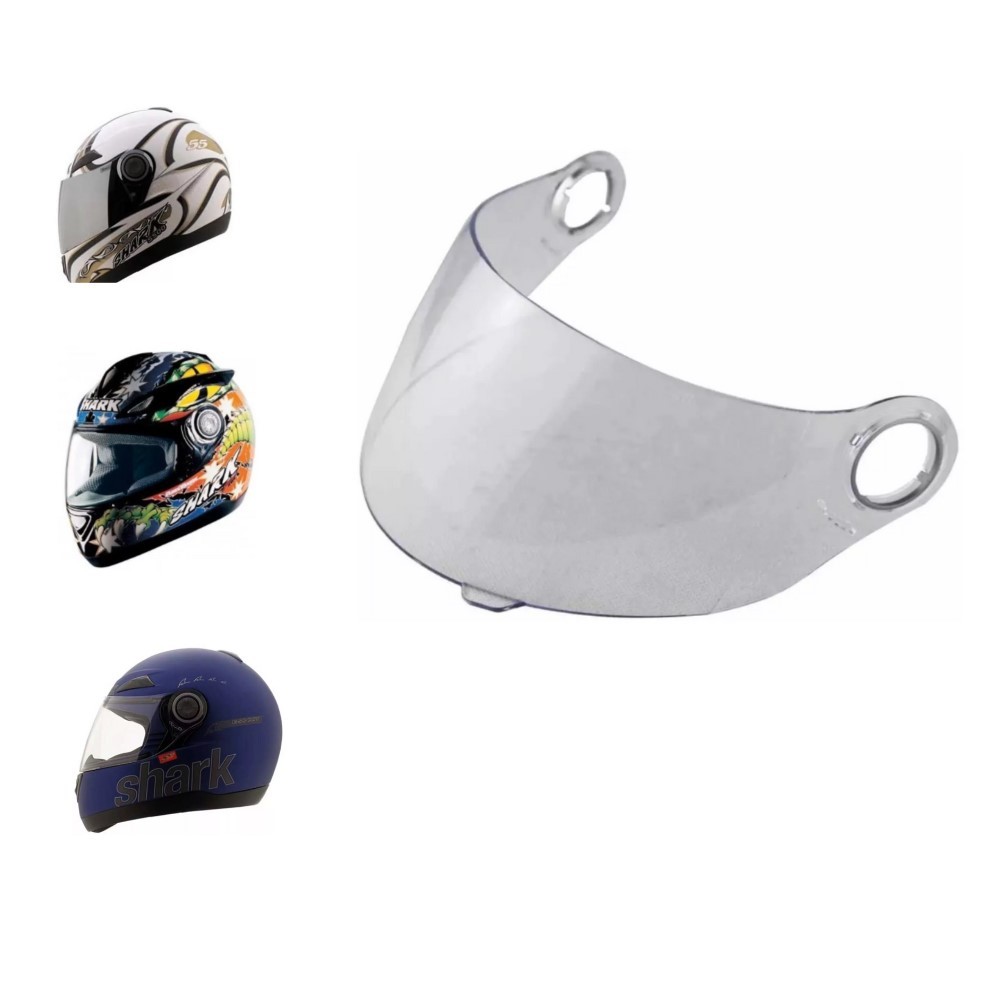 Viseira Capacete Shark S500/s500 Air/rsf-2i/rsf-3 Cristal