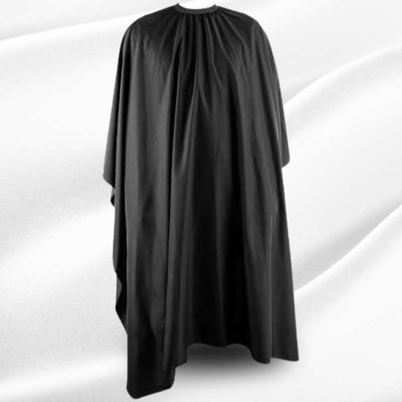 Capa De Corte Preto Nylon Para Barbeiro Cabeleireiro em Oferta na Shopee