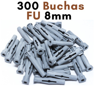 Bucha Tijolo Furado Baiano 8mm Pacote Buchas para Parede Tijolo Bloco Oco Kit 300 Bucha FU Baiana