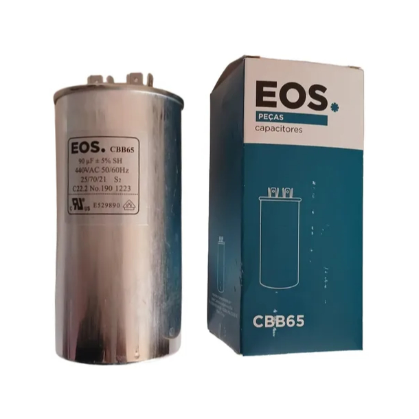 Capacitor 90Mfd Para Ar Condicionado Split 250v 380v 440v