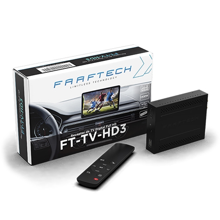 Receptor de TV Digital Full HD com Saída HDMI Faaftech FT-TV-HD3 em Oferta na Shopee