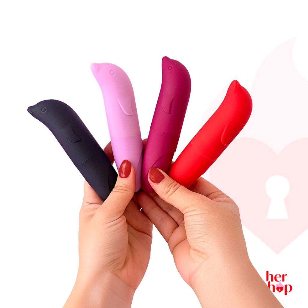 Vibrador Feminino Golfinho Estimula o Ponto G Confortável Toque Macio em Oferta na Shopee