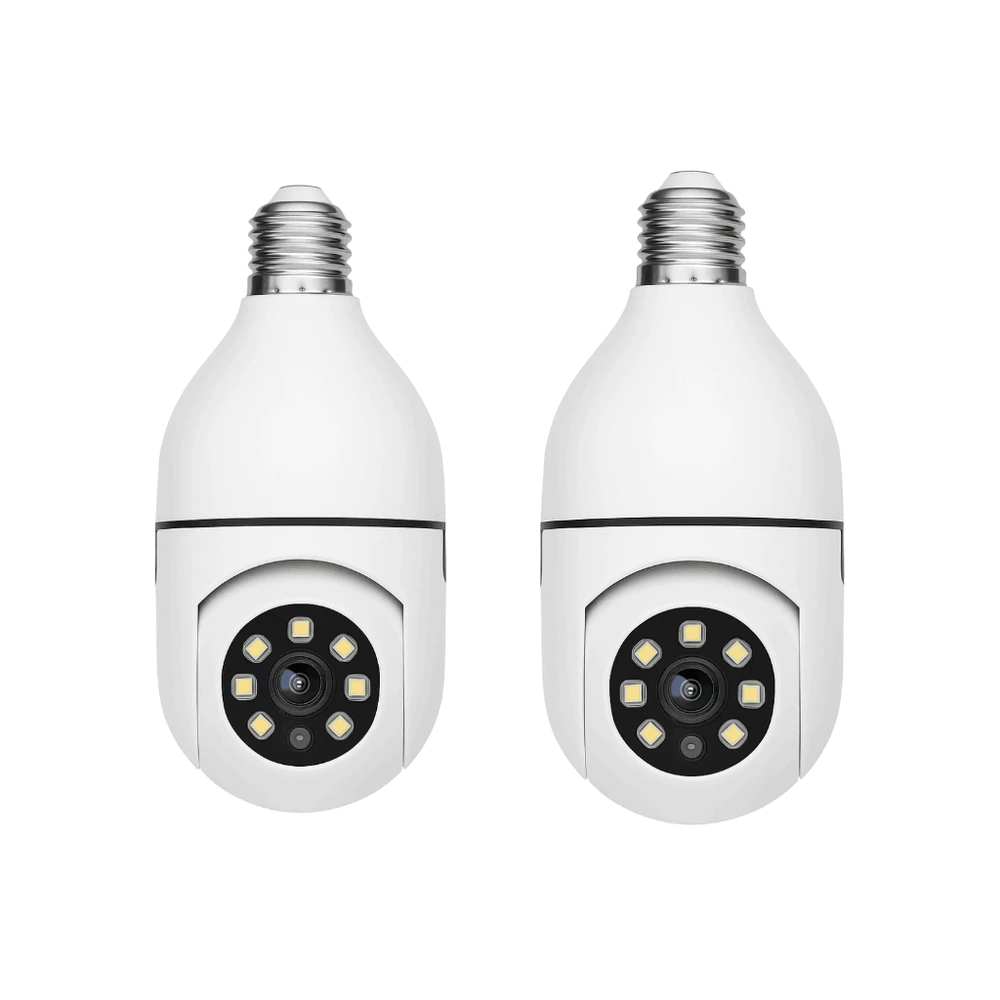 Câmeras Lâmpada Wi-Fi 360° com Visão Noturna e Controle pelo Celular – Fácil Instalação ✅