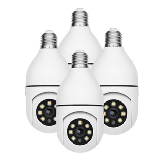 1, 2, 3 ou 4 Câmeras Lâmpada Wi-Fi 360° com Controle Remoto e Visão Noturna – Fácil Instalação em Oferta na Shopee