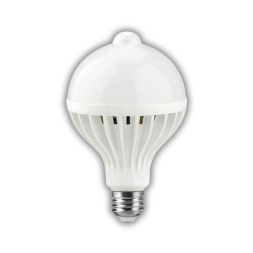 Lâmpada Inteligente Com Sensor de Presença Bulbo Bivolt 12w Branco LED Branco Frio Soquete E27 Sala Quarto