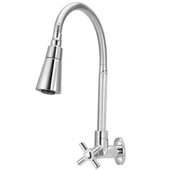 Torneira Cozinha Alavanca De Parede Tubo Gourmet Cone 1/4v