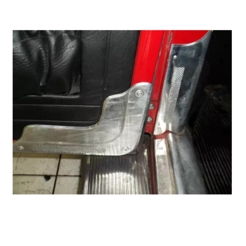 Par de protetores internos da coluna do Fusca de Inox
