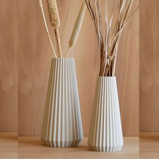 Vaso Cone Decorativo Sofisticado Moderno Design Cônico Minimalista Versátil Elegante Resis...